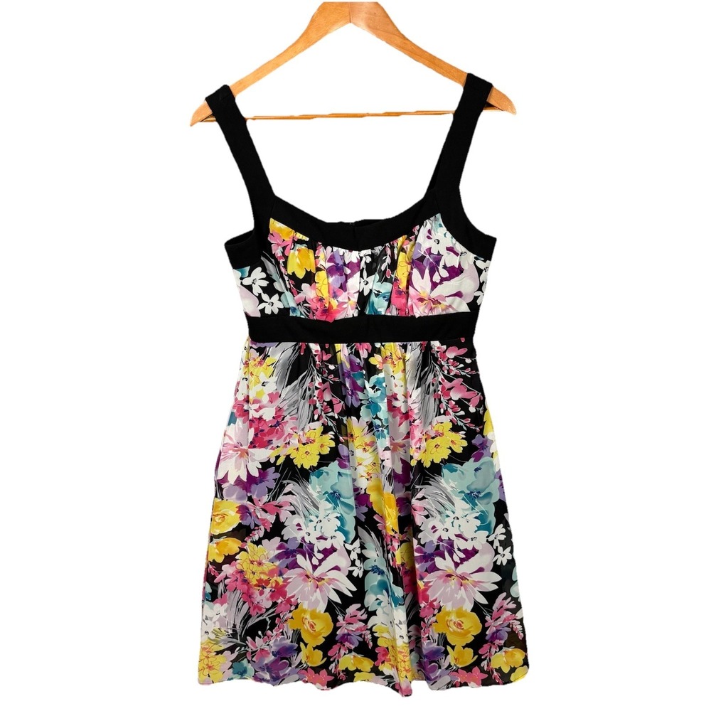 Connected Apparel Vtg Women's Dress 8 Babydoll Floral Y2K Cottagecore Fairy‎